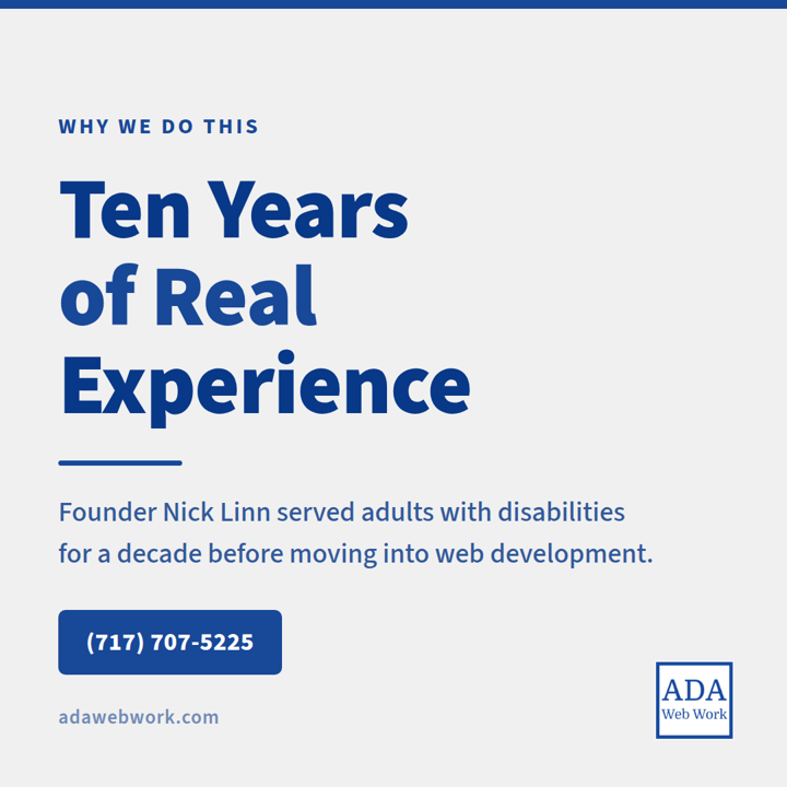 Sample social post: Ten Years of Real Experience